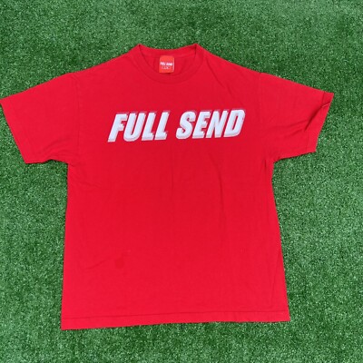 Full Send T Shirt Large Red