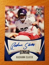 2021 Leaf Draft Autographs Blue #BARS2 Rashawn Slater Northwestern Rookie
