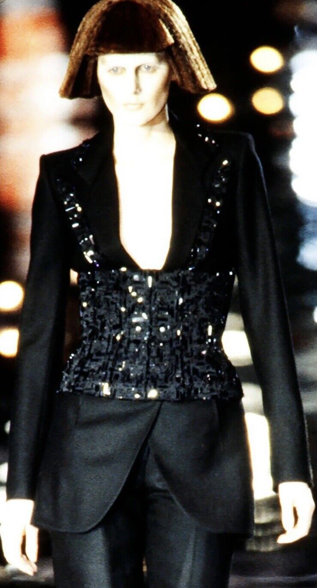 1999 Rare Alexander McQueen for Givenchy Couture embellished