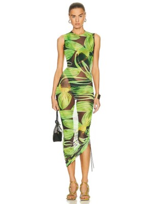 Louisa Ballou Long Heatwave Dress 0-0-0 Green Mesh M NWT $730 | eBay Louisa Ballou Long Heatwave Dress 0-0-0 Green Mesh M NWT $730 | eBay