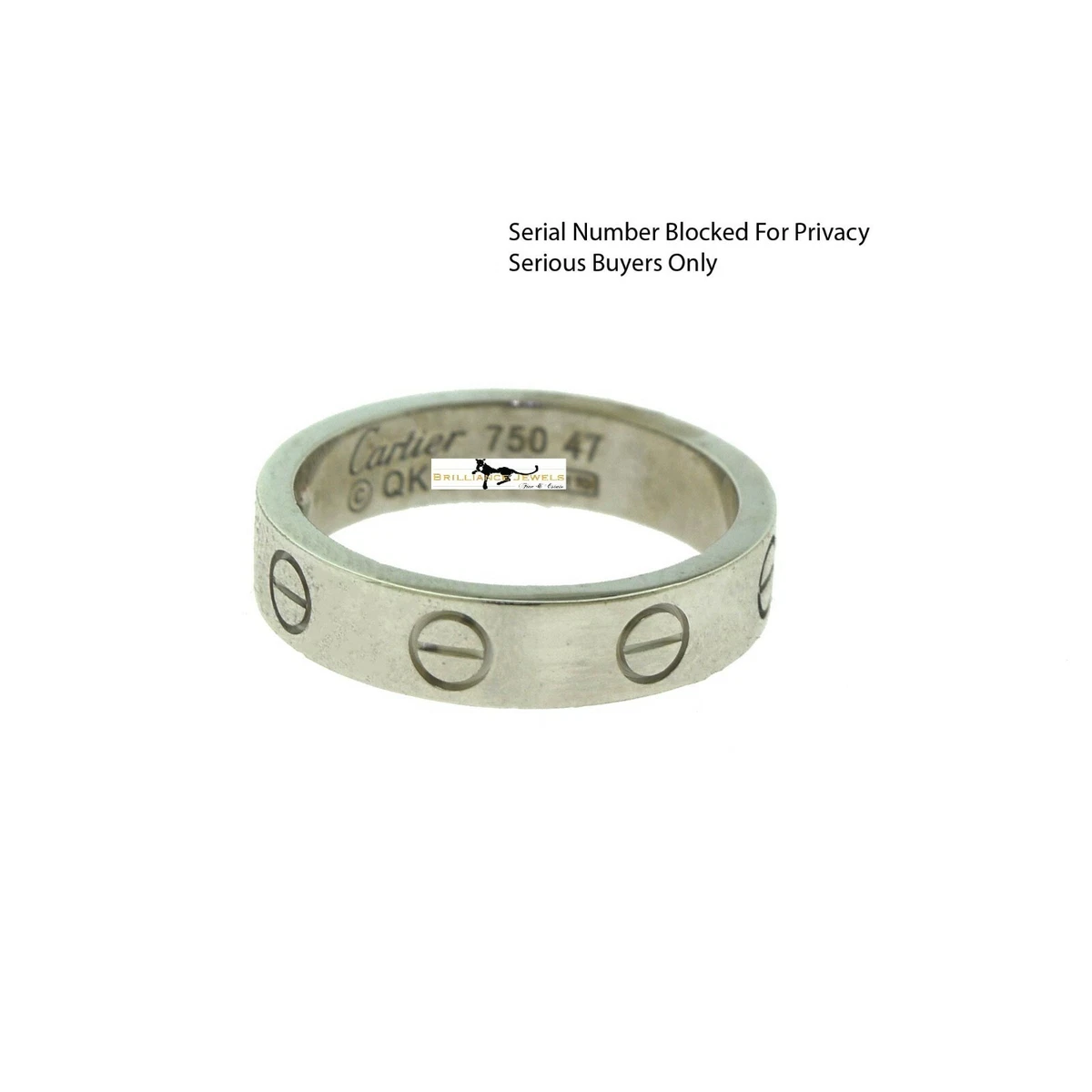 Thin cartier love ring top