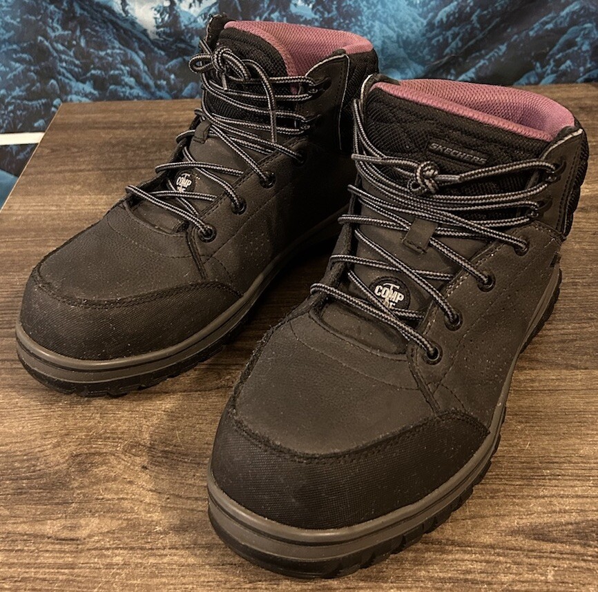 Skechers Womens Mccoll Comp-Toe Waterproof Work Boot Size
