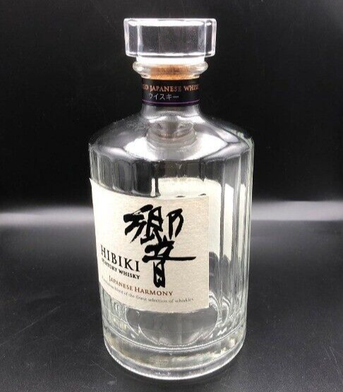 Suntory Whisky Hibiki Japanese Harmony 700ml Empty Bottle Suntory Whisky Hibiki Japanese Harmony 700ml Empty Bottle
