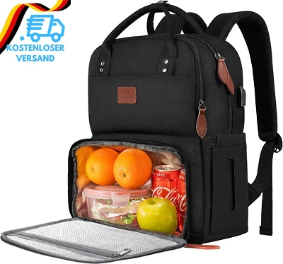 BESUCHE DEN MATEIN-STORE MATEIN Lunch Rucksack, Laptop Rucksack Herren 15,6 Zoll Mit Isoliertes Kühlfach,