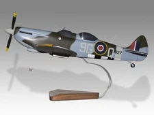 Supermarine Spitfire Mk.IX Trainer RAF Desk Wood Airplane Model Large Scale 1/24
