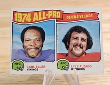 Carl Eller Lyle Alzado 1975 Topps #216 All-Pro Defensive Ends 