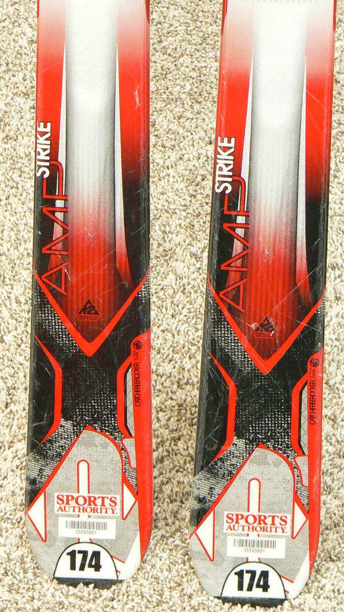 174 cm K2 AMP STRIKE Catch-Free Rocker All-Mtn Skis w 174 cm K2 AMP STRIKE Catch-Free Rocker All-Mtn Skis w