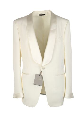 TOM FORD O'Connor Ivory Sport Coat Tuxedo Dinner Jacket Size 56 IT / 46R U.S.... - Picture 1 of 6