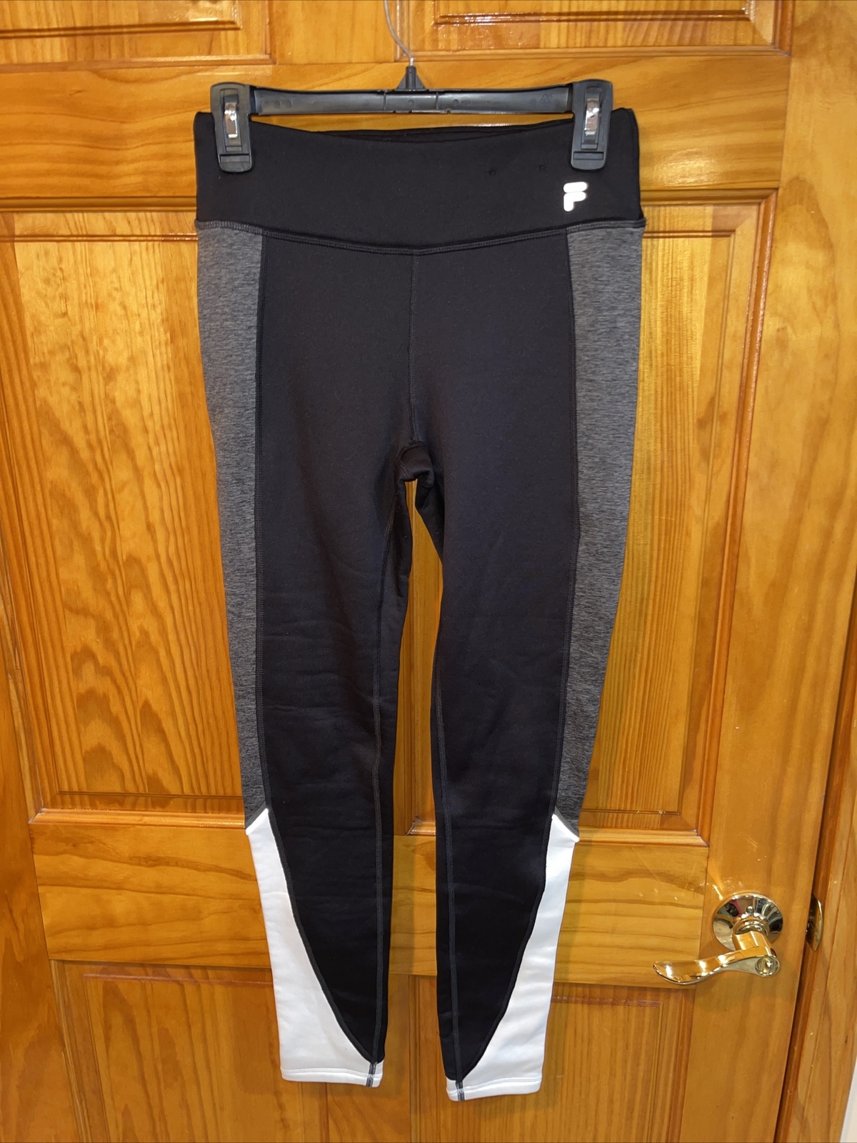 Leggings Fila Sport Live in Motion nero grigio slim fit vita media abbigliamento attivo piccoli
