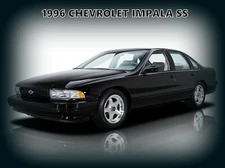 1996 Chevrolet Impala SS New Metal Sign: Original Look Restoration