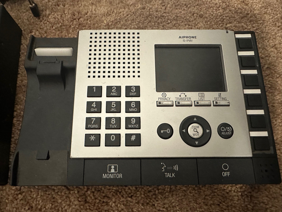 Aiphone IS-IPMV IP Security Window Intercom Base + MU-100 Controller ...
