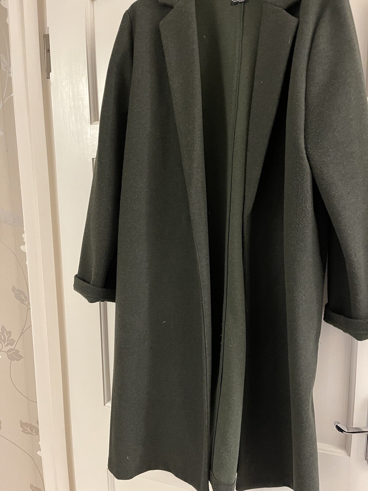 zara green coat XL eBay