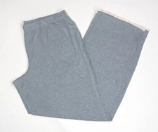 VICTORIA'S SECRET GRAY PAJAMA PANTS WITH LIGHT PINK RUFFLE Sz XL Long