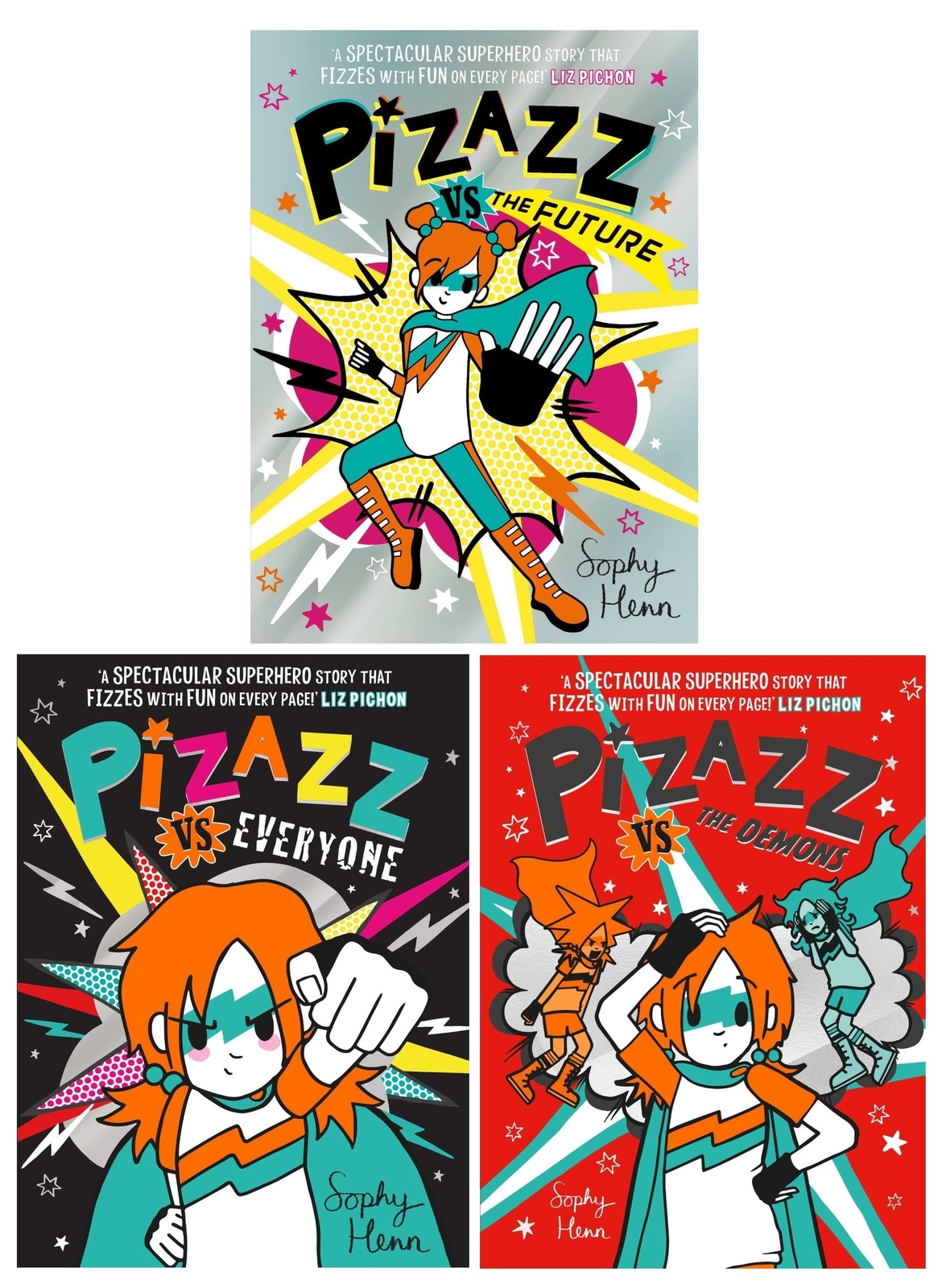 Sophy Henn Pizazz Series 3 Books Set Vol 4-6 (Pizazz vs The Demons, | Sophy Henn