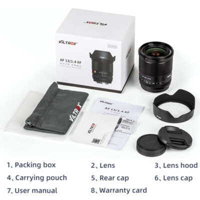 Viltrox 13mm F1.4 AF Auto Focus Ultra Wide Angle Prime Lens for Fuji X Cameras