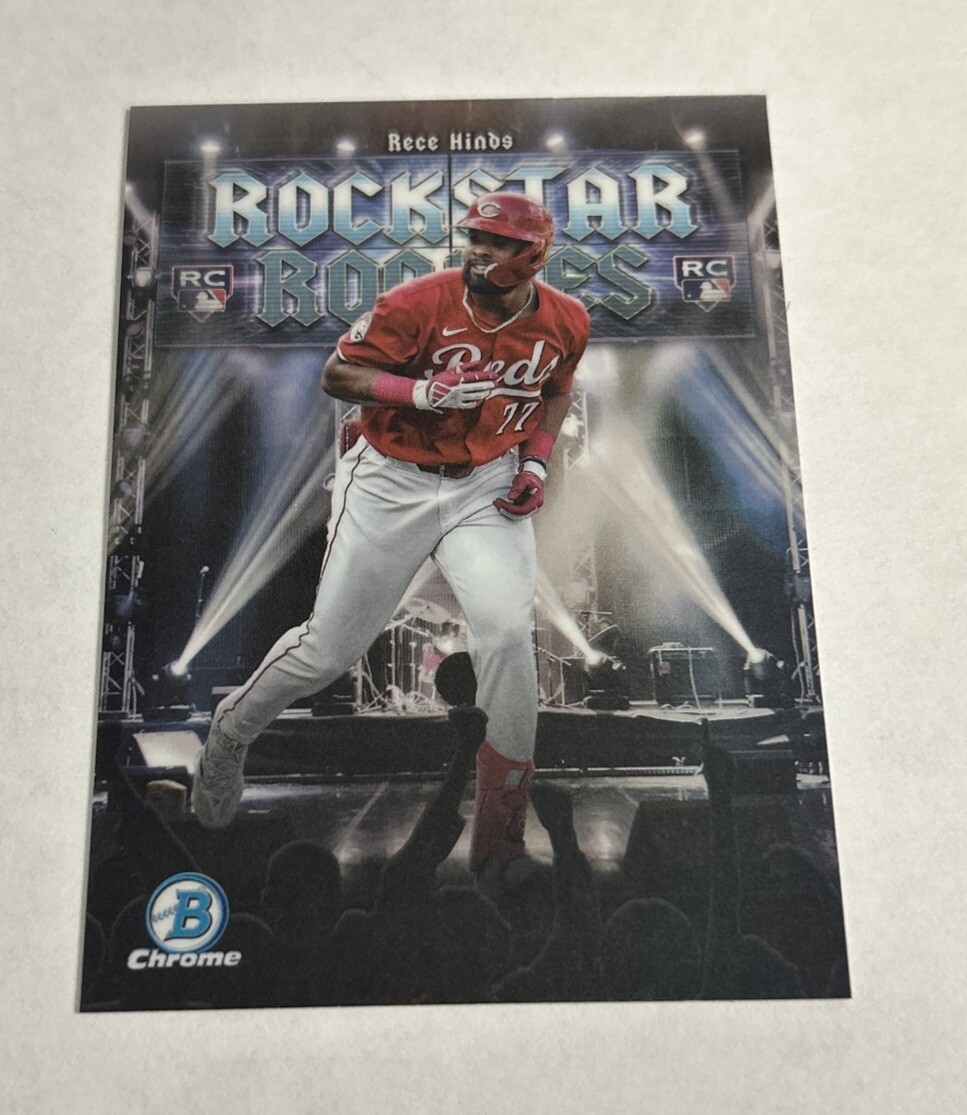 2025 Topps Bowman Rockstar Rookies RR-8 Rece Hinds, Cincinnati