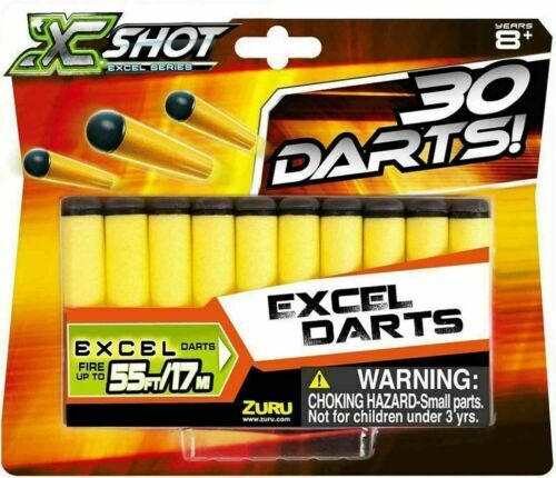 Kids Zuru 30 Pack X Shot Excel Darts Refill NERF compatible! - Picture 1 of 12