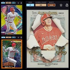 Topps Bunt 2022 Allen Ginter RIP Boxloader Card Iconic Digital Shohei Ohtani + 2