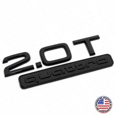 17-22 Rear Trunk Deck Lid 2.0T Quattro Turbo Nameplate Emblem Badge Blackout