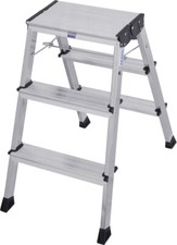 Krause Doppel-KlappTritt, Rolly, 2x3 Stufen, alu