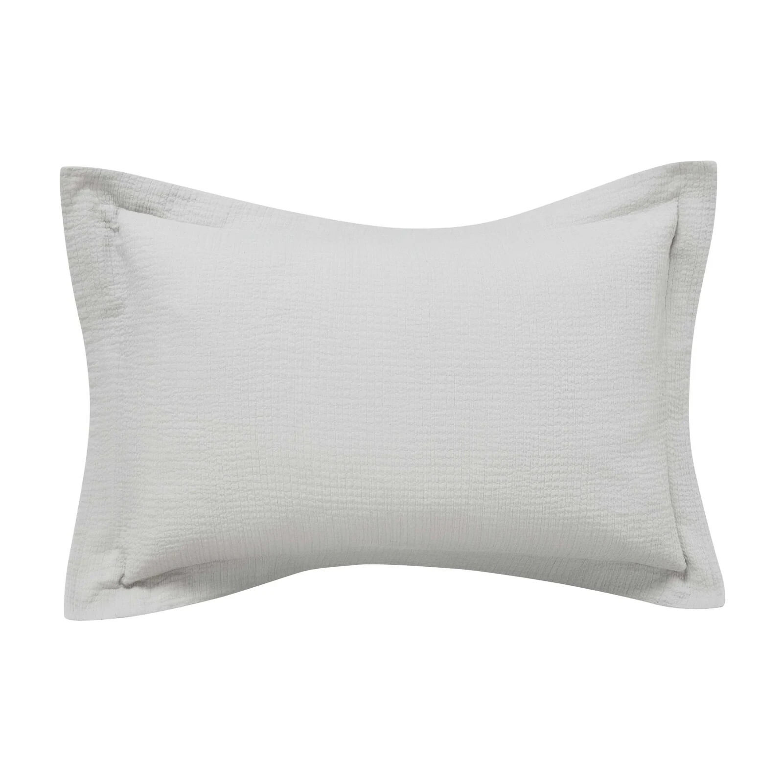 Bedeck of Belfast NIKA Oxford Seersucker Pillowcase - Silver - RRP £32