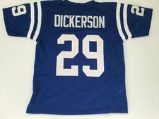 UNSIGNED CUSTOM Sewn Stitched Eric Dickerson Indy Blue Jersey - M, L, XL, 2XL