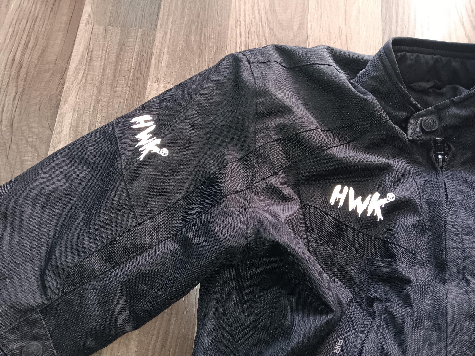 HWK motorsports apparel Large size women black color air vented jacket.