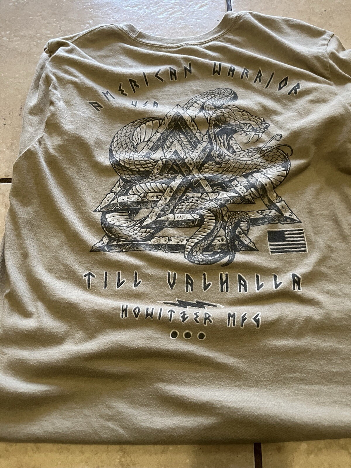 ALTRA T shirt maglietta girocollo manica corta Howitzer American Warrior Spirit taglia M