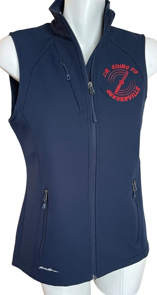 Eddie Bauer Sleeveless Vest Womens Size Small #EB547 I'm Going to Geezerville - Image 2 of 4