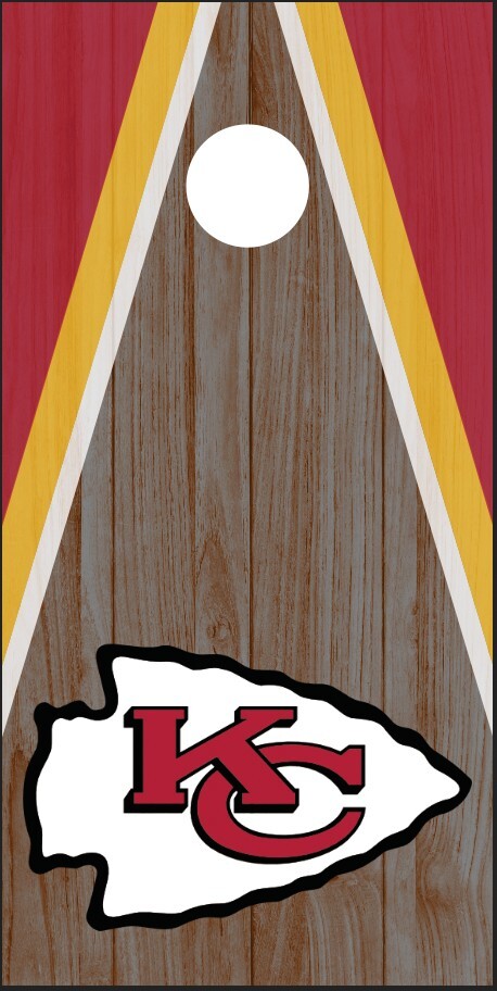 Kansas City Chiefs (2PCS) Cornhole Board Wraps Decals Vinyl Sticker | eBay