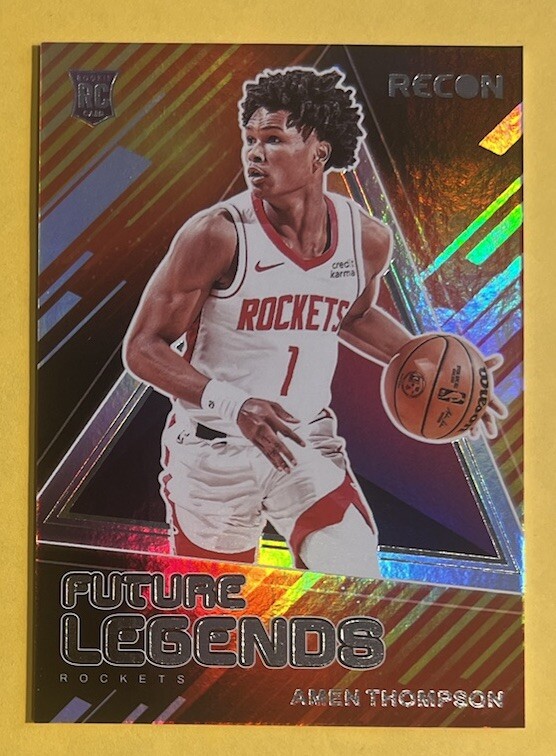 2023-24 Panini Recon #18 Amen Thompson Future Legends Rookie RC Rockets
