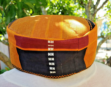 Kente Print African Wisdom KUFI Hat Mens Large Bucket Shape