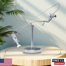 The Fisherman Balancing Sculpture – Handcrafted Art for Unique Home Decor US