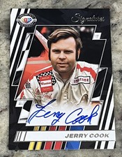 2023 Panini Donruss Racing No. 75-JC Jerry Cook 75th Anniversary Signatures Auto