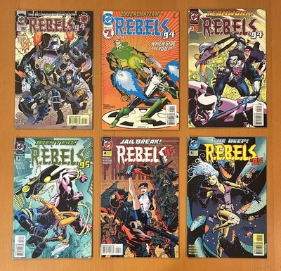 Rebels #0, 1, 2, 3, 4 & 5 R.E.B.E.L.S (AF187) DC 1994, 6 x NM comics