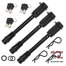 79833 Keyed Alike 5/8" Trailer Hitch Lock with Extra Long 4-1/2" Span, Double