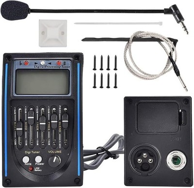 Acoustic Guitar Preamp Pickup Tuner 5 Band PRENER-PM Equalizer Tuner... 