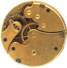 1893-1894 WALTHAM POCKET WATCH MOVEMENT 6142154 GRADE 60 0s 7j QR2