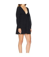 Free People Womens Sugarpie A-line Dress, black, S