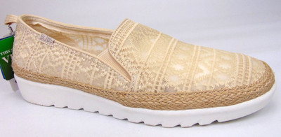 Skechers Bobs Flexpadrille Slip On Loafers Women's Comfort Shoe Size 9.5 Natural