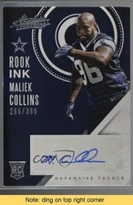 2016 Panini Absolute Rook Ink Silver 296/399 Maliek Collins #37 Auto READ 3z8