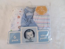 Vintage Gerber Vinyl Plastic Pants Medium 5 Pack 18 Months 24-28 LBS Rubber