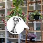  5 Pcs Blumenhalter Aufhänger Blumentöpfe Blumenkorbhaken Blumentopfhaken