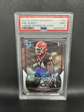 2022 Bowman Chrome University Prospects Autograph Auto #54 Arik Gilbert RC PSA 9