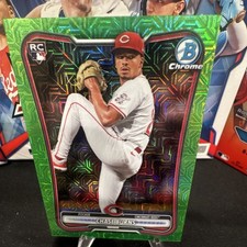 Topps 2025 Bowman Chrome Prospects Chase Burns Reds #BCP-122 Lava /399 RC