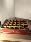 vintage coca cola sign wooden bottle crate coke box carrier 24 slot