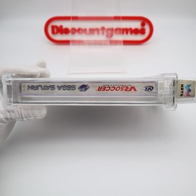 Sega Saturn Game VR SOCCER - WATA GRADED 8.5 A! NEW & Factory Sealed!