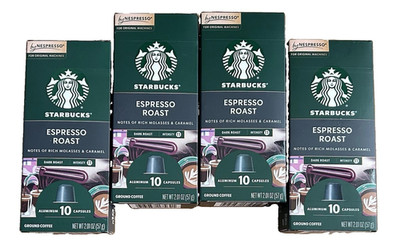 Starbucks By Nespresso Original - Espresso Roast - 4 Unopened Boxes - 40 Count