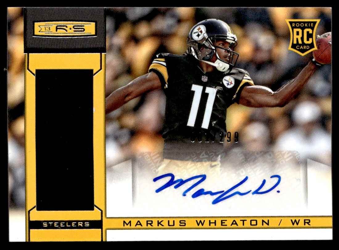 Markus Wheaton Panini Rookies & Stars #223 Longevity Autograph