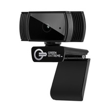 Green Extreme T200 HD Webcam with Microphone, 1080P HD Webcam 30FPS Widescreen M